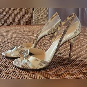 Alexander McQueen Vintage Couture Snake Leather Heels